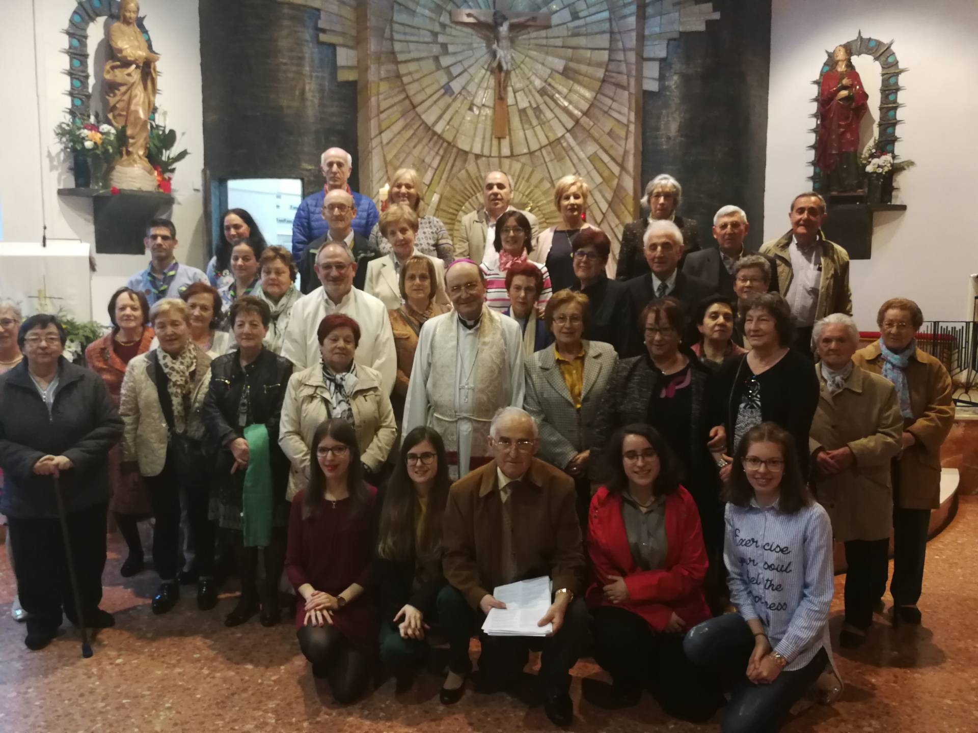 San Juan Evangelista recibe la visita pastoral del arzobispo