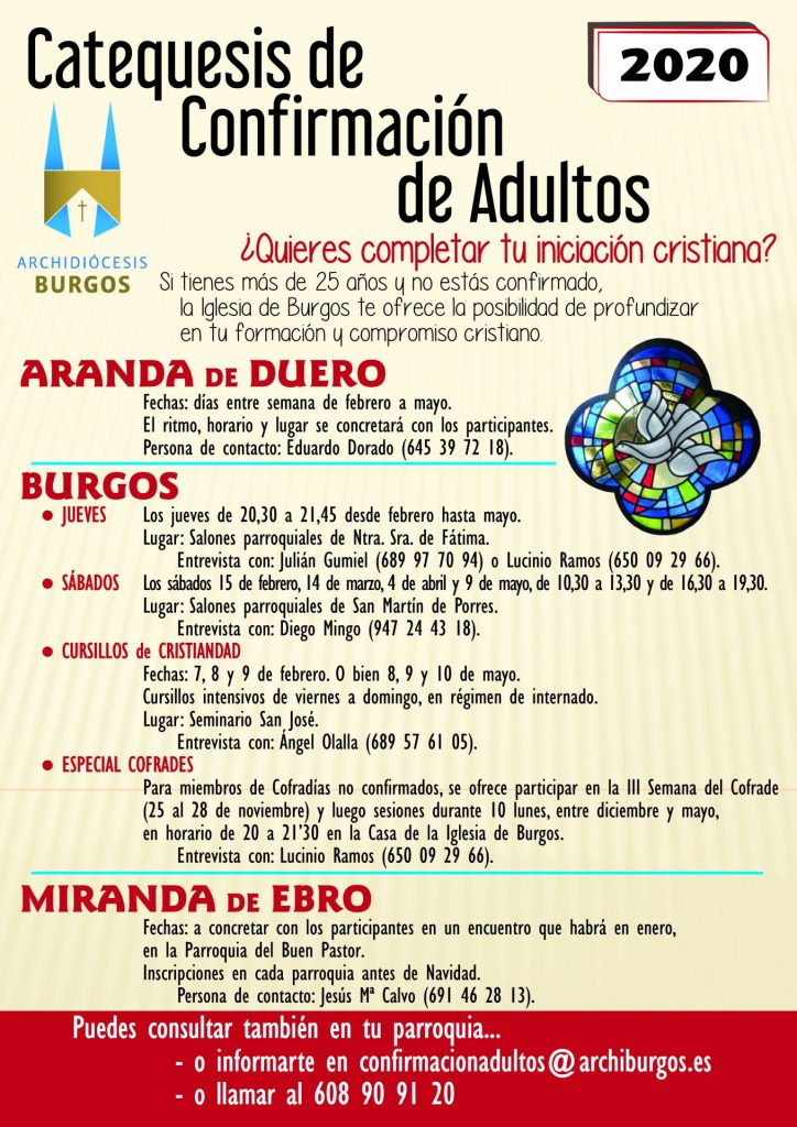 Comienzan las catequesis de confirmación para adultos