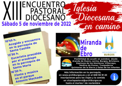 XIII Encuentro Diocesano de Pastoral @ Miranda de Ebro: distintos emplazamientos