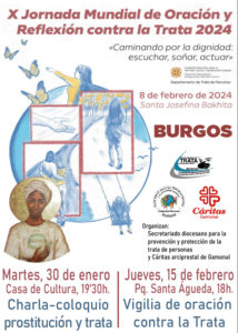 Vigilia de Oración contra la Trata - Burgos @ Parroquia de Santa Águeda (Burgos-Vena)