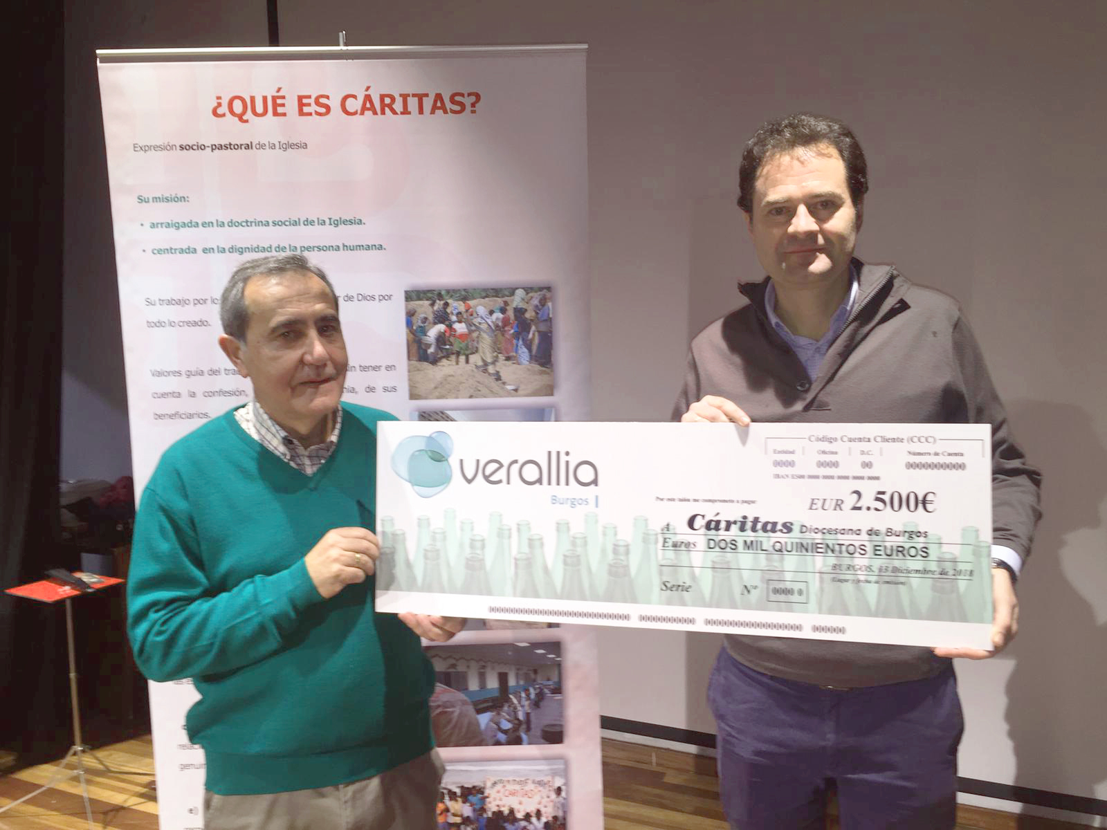 La fábrica de Verallia en Burgos se une a la campaña de Navidad de Cáritas 1 CARITAS VERALLIA 1