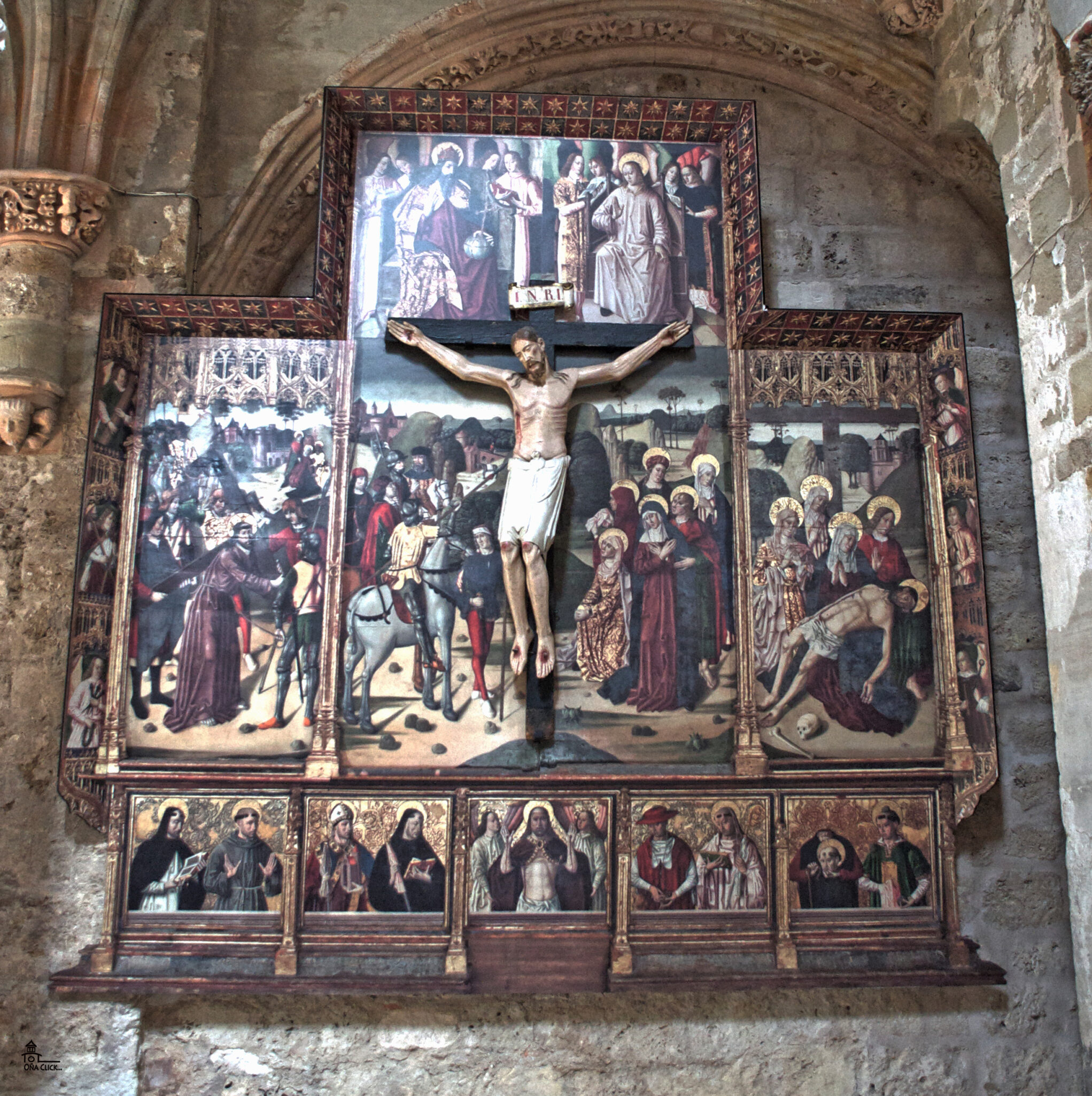 Una reproducción fotografica permitirá al «retablo del Cristo de Santa Tigridia» volver a Oña 1 retablo cristo oña