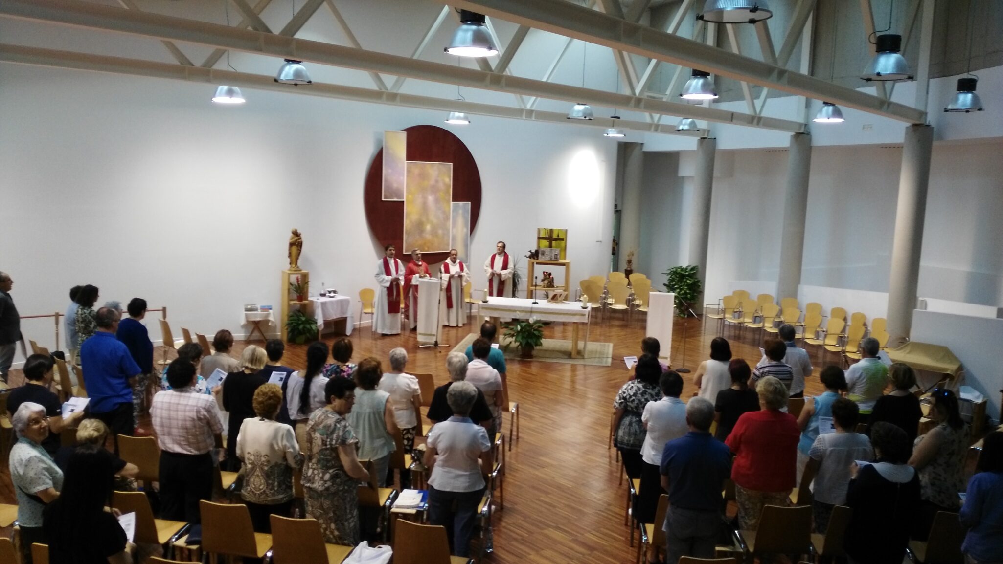 La belleza, protagonista del aula regional de formación de catequistas 2 Celebrando la eucaristía en la capilla del Cites