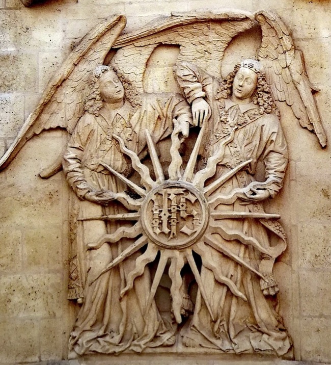 Imagen del mes de octubre: Ángeles con el anagrama de Jesús 1 imagen mes de octubre anagrama jesus