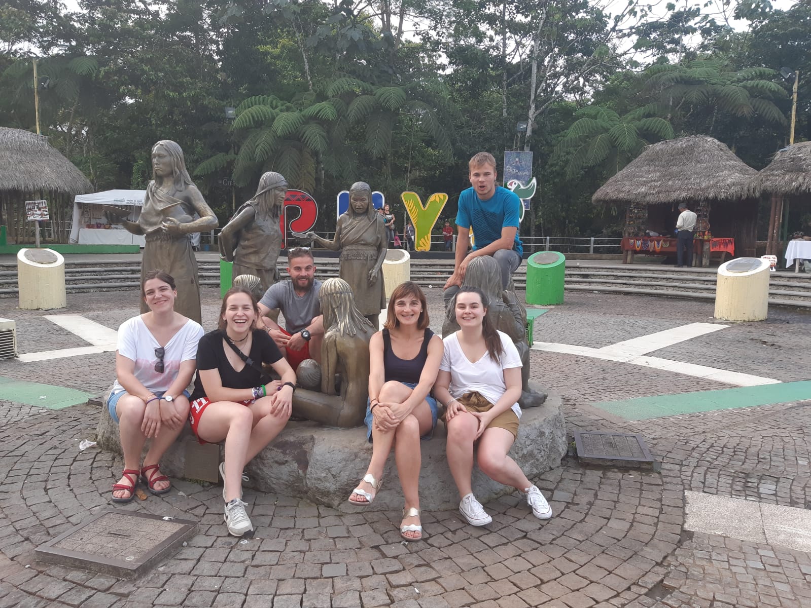 Jóvenes participantes en el voluntariado internacional del año pasado.