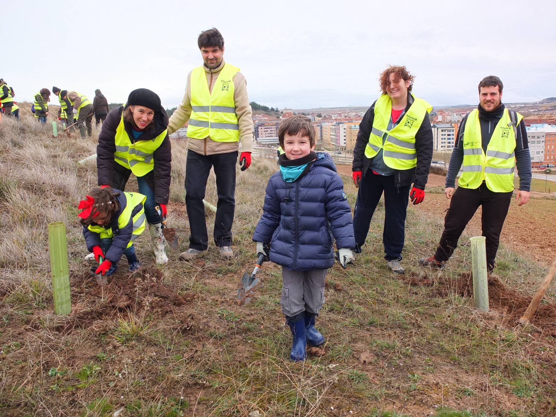 Numerosos voluntarios participaron en el Día del Árbol 4 arboles 4