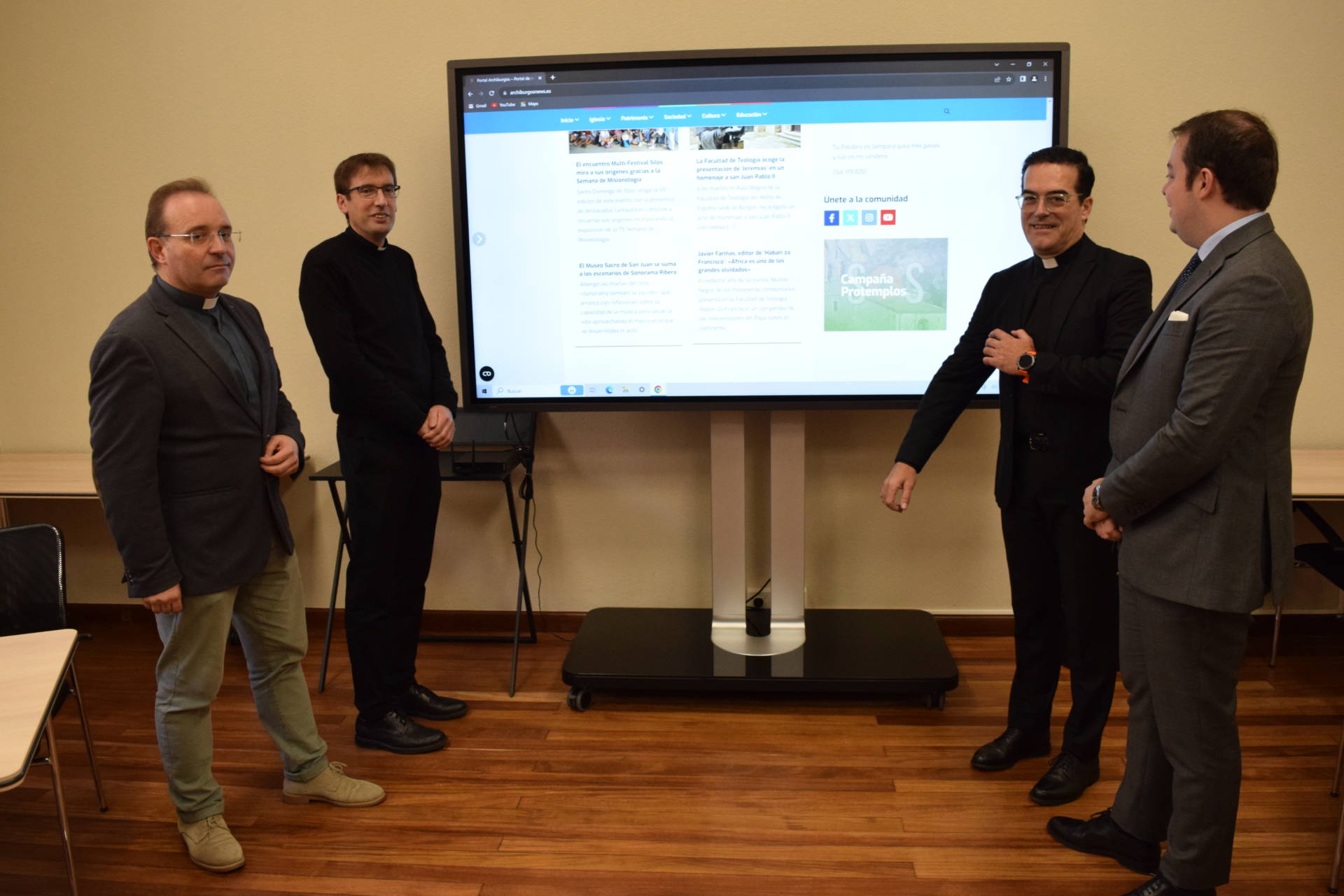 Un nuevo portal web agrupa todas las noticias que genera la archidiócesis de Burgos 1 archiburgosnews_1