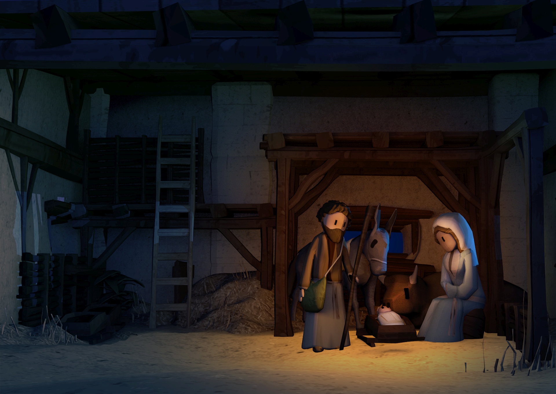 La Universidad de Burgos muestra en la Catedral un belén en realidad virtual 1 belen