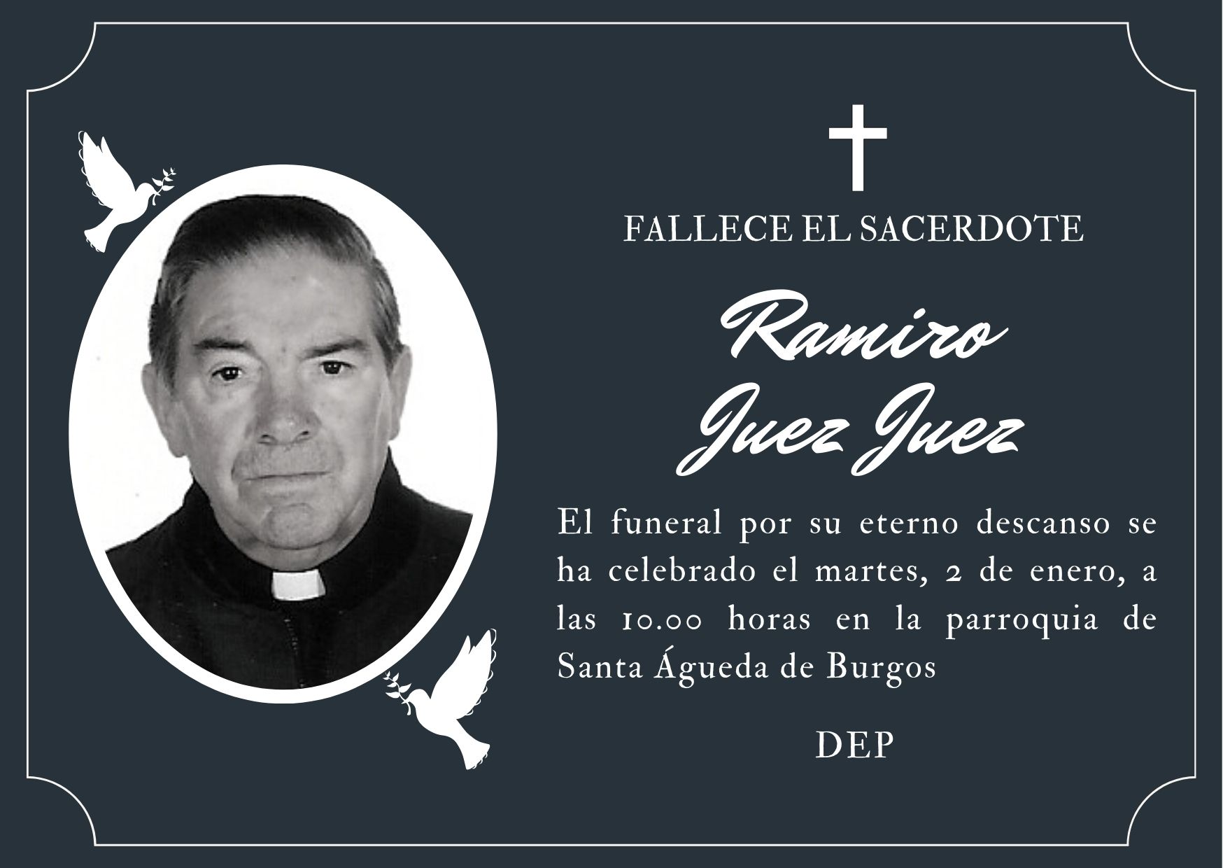Fallece el sacerdote Ramiro Juez Juez 1 Fallece el sacerdote Ramiro Juez Juez