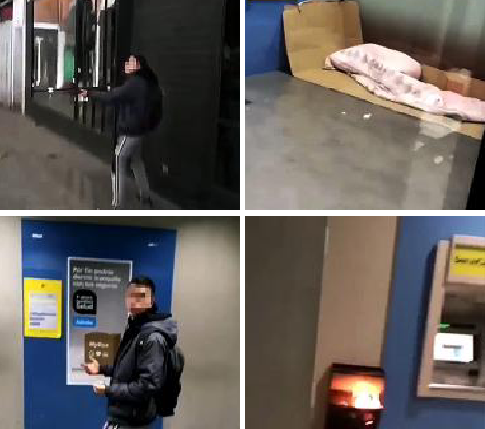 Cáritas siente «vergüenza e indignación» ante la agresión sufrida por una persona sin hogar 1 Capturas de los vídeos publicados por los propios jóvenes. Foto: Diario de Burgos.