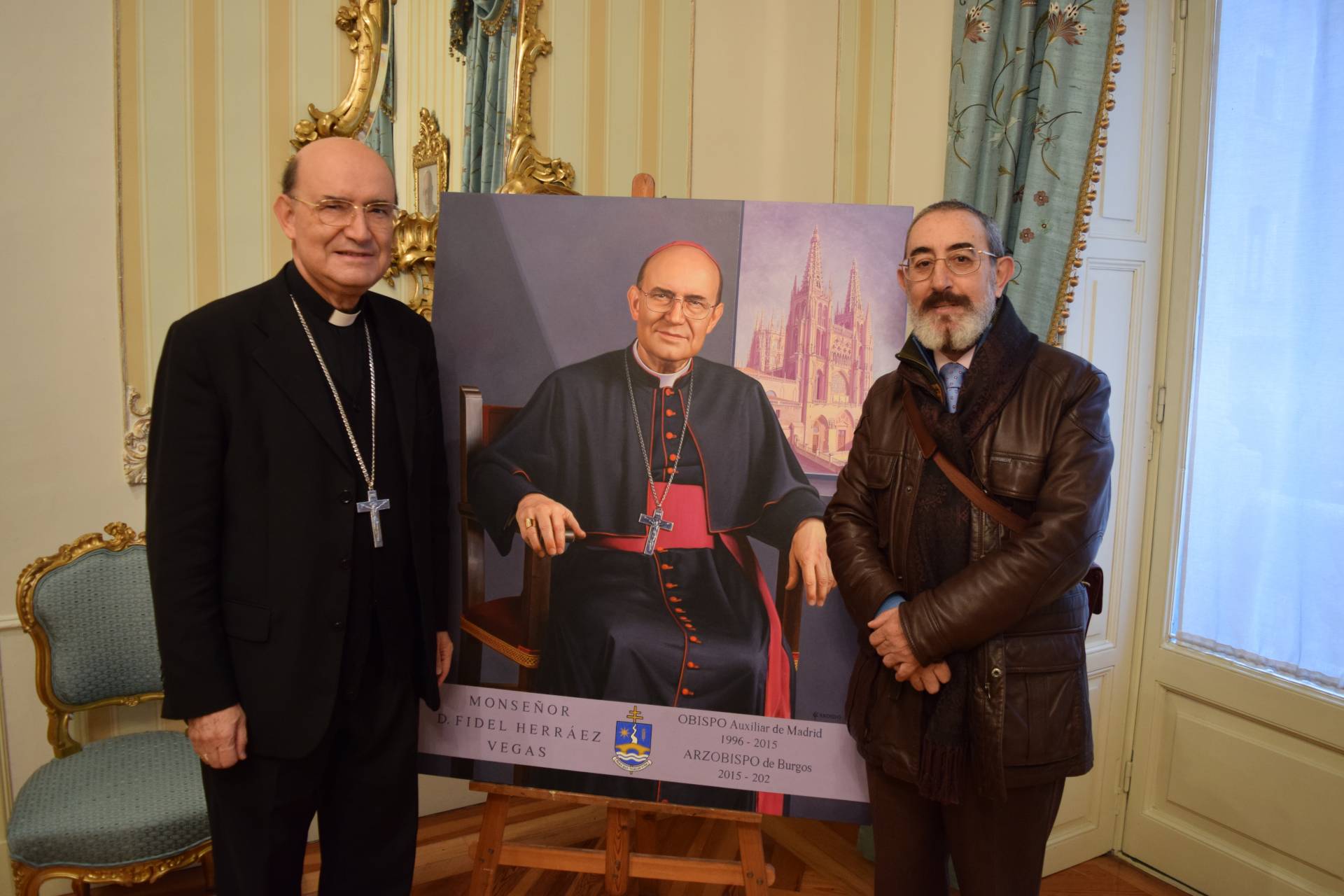 Cándido Pérez Palma pinta el retrato del arzobispo que lucirá en la capilla de Santa Catalina 8 candido perez palma arzobispo_10