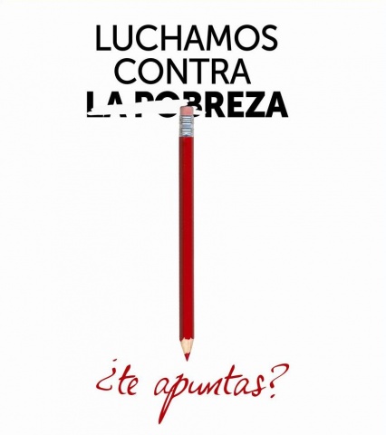 Luchamos contra la pobreza, ¿te apuntas? 1 cartel 2015