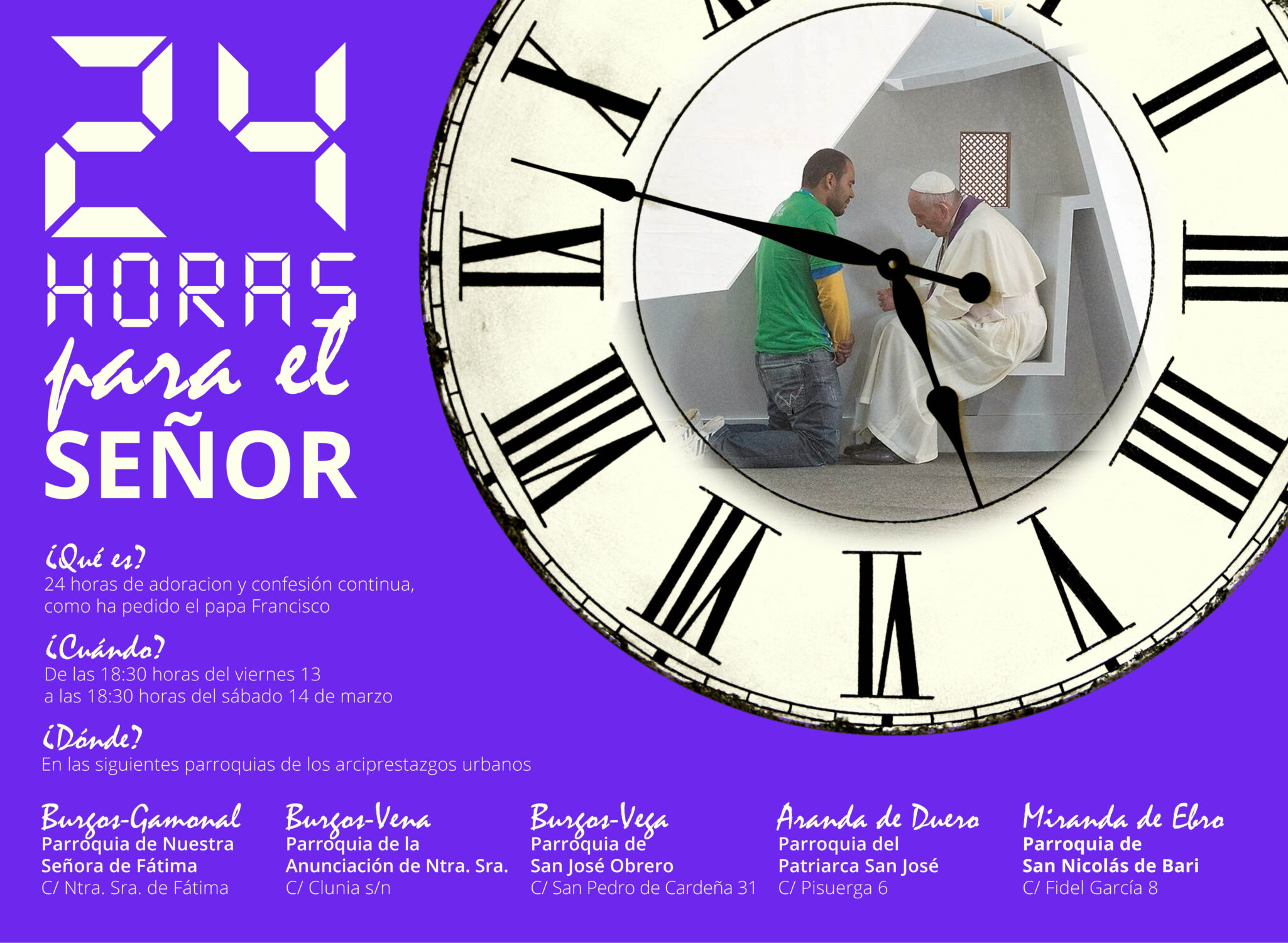 La iniciativa "24 horas para el Señor" se extiende a todos los arciprestazgos 1 cartel cuaresma