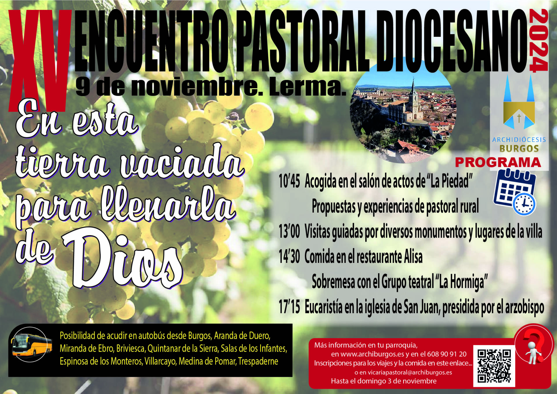Lerma acogerá el Encuentro Pastoral Diocesano centrado en la pastoral rural 2 Lerma acogerá el Encuentro Pastoral Diocesano centrado en la pastoral rural