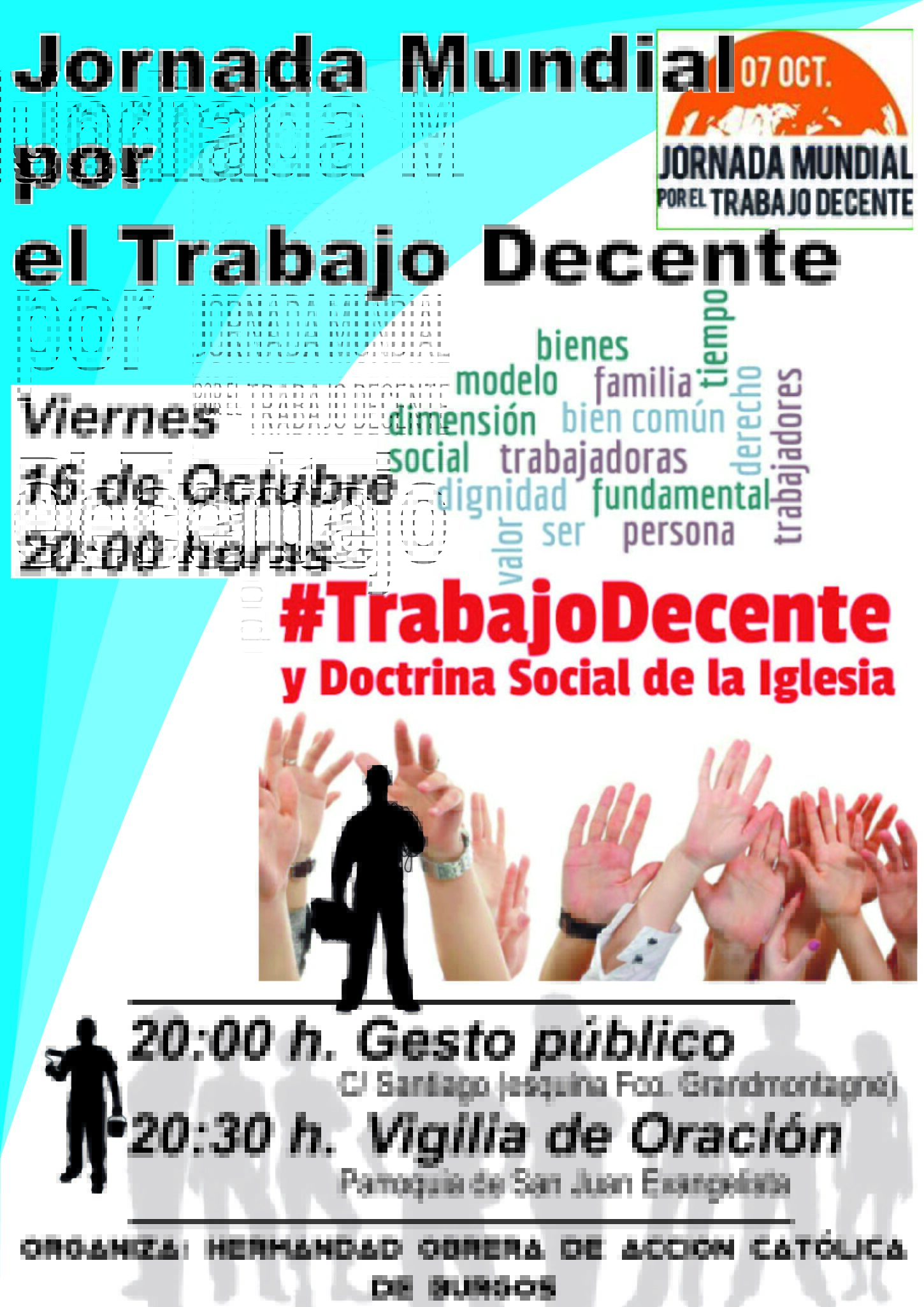 La HOAC convoca un gesto público y una vigilia de oración por el trabajo decente 1 hoac trabajo decente