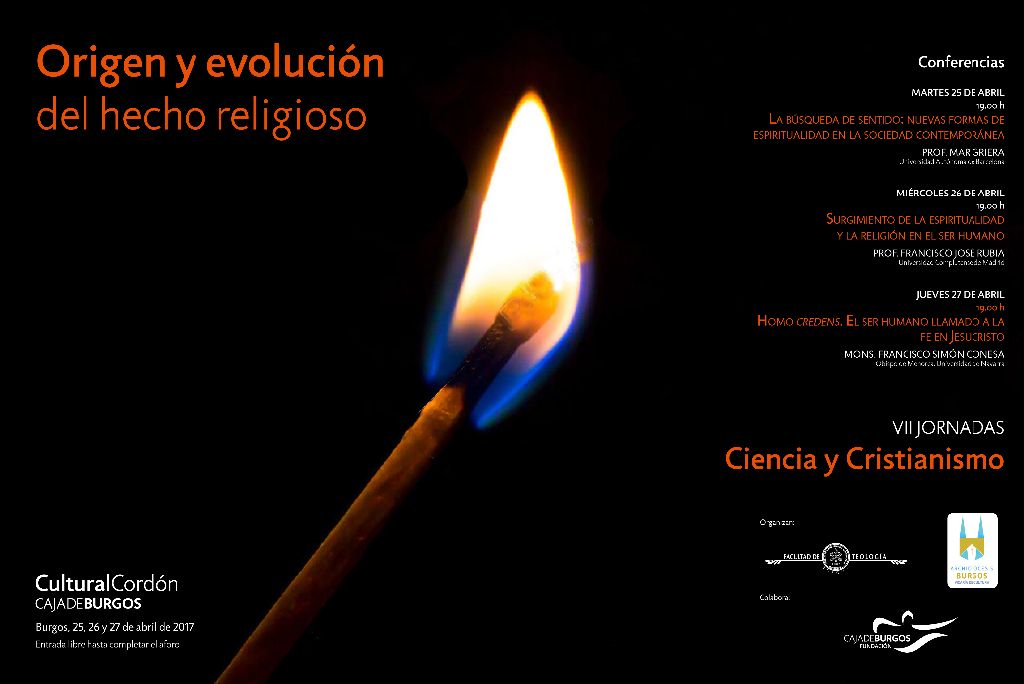 El hecho religioso centra las jornadas "Ciencia y Cristianismo" 1 ciencia y cristianismo