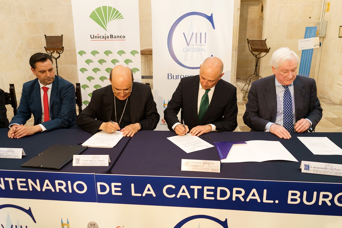 Unicaja se suma al VIII Centenario de la Catedral de Burgos 1 convenio unicaja 1