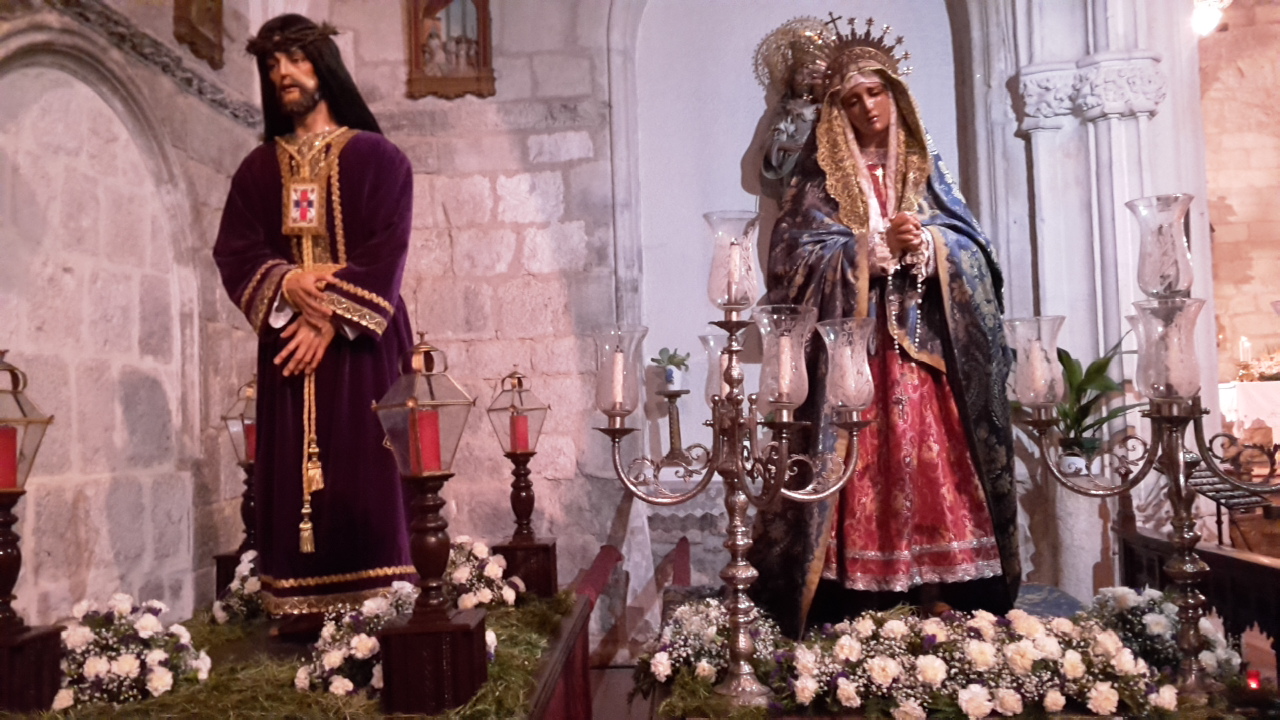 Jesús de Medinaceli y Nuestra Señora de las Angustias llenan las calles de Burgos 2 cristo medinaceli burgos 1
