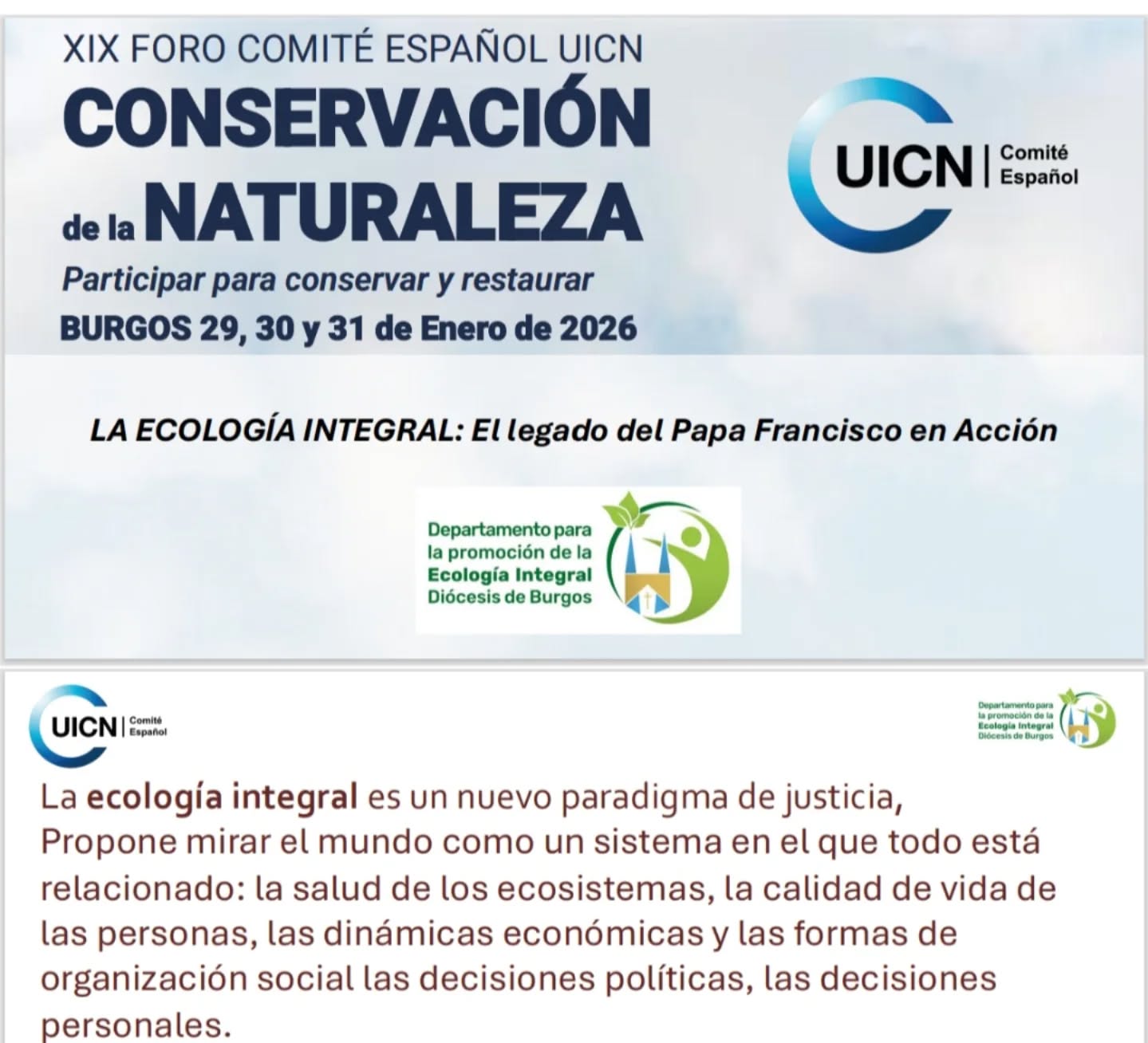 Ecología Integral expone el legado del papa Francisco en un foro sobre conservación de la naturaleza 2 Ecología Integral expone el legado del papa Francisco en un Foro sobre conservación de la naturaleza