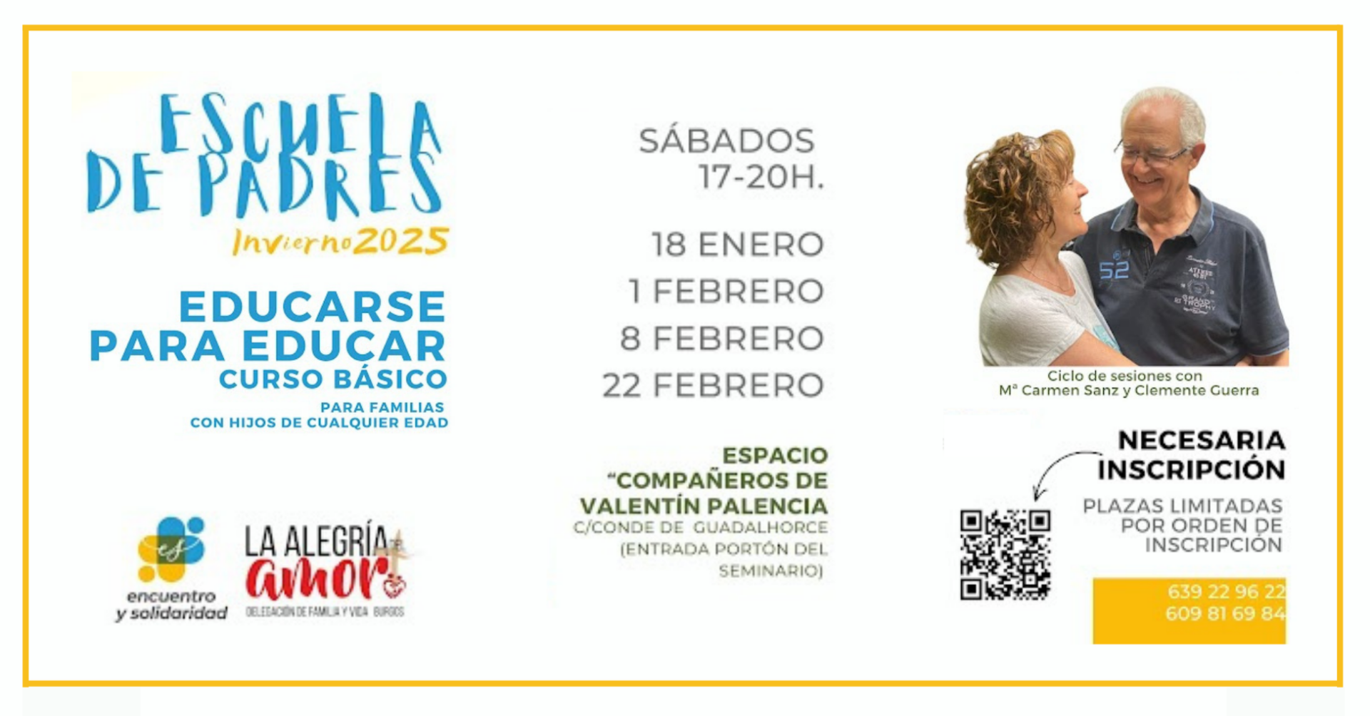 Familia y Vida organiza una nueva edición de Escuela de Padres y Educadores 1 Familia y Vida organiza una nueva edición de Escuela de Padres y Educadores