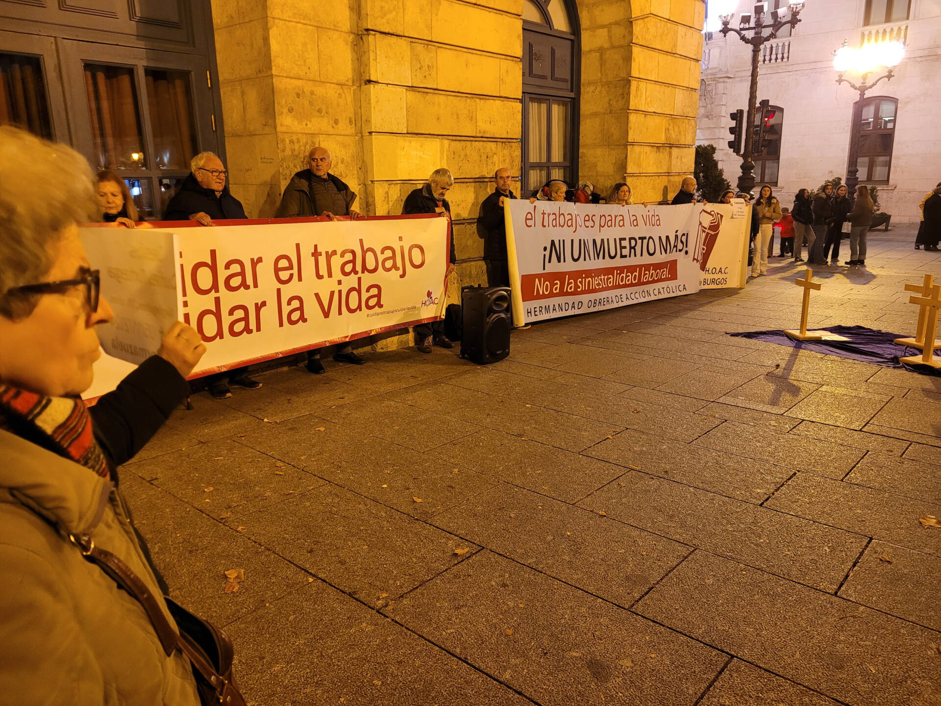 La HOAC de Burgos clama contra la siniestralidad laboral 1 La HOAC de Burgos clama contra la siniestralidad laboral