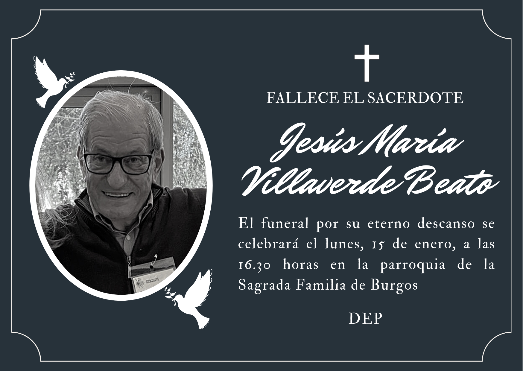 Fallece el sacerdote Jesús María Villaverde Beato 1 jesus maria villaverde beato