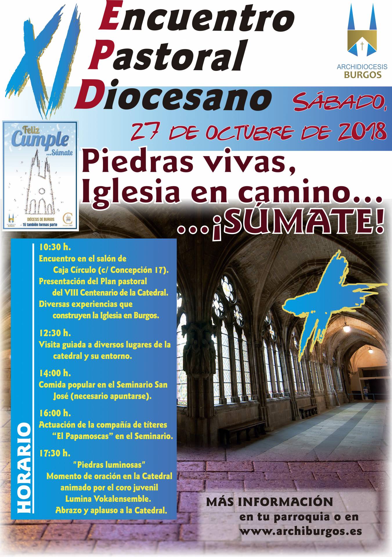La Catedral será el epicentro de la XI Jornada Diocesana de Pastoral 1 jornada pastoral 18 cartel