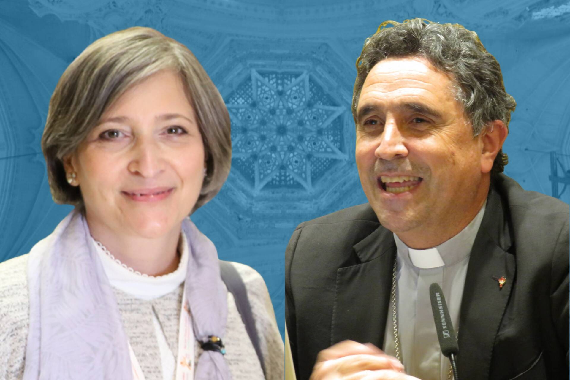 Las Jornadas de Divulgación de la DSI abordarán la presencia de los cristianos en la vida pública 1 Cristina Inogés y Mons. Fernando García Cadiñanos serán los ponentes en la edición de esta año. | Elaboración propia / Archiburgos.