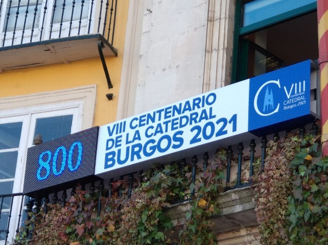 Burgos 2021: Comienza la cuenta atrás 2 marcador dias catedral