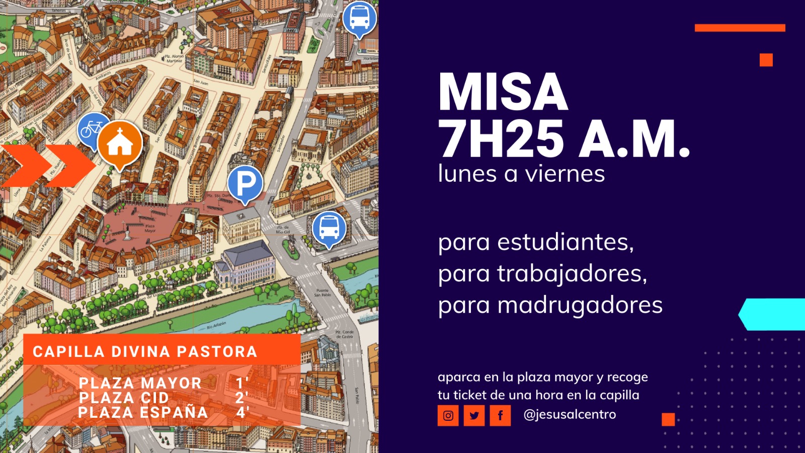 Misa para madrugadores... con aparcamiento garantizado 1 misa para madrugadores parking
