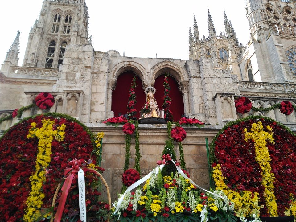 Santa María la Mayor, patrona de Burgos. ofrenda floral 29