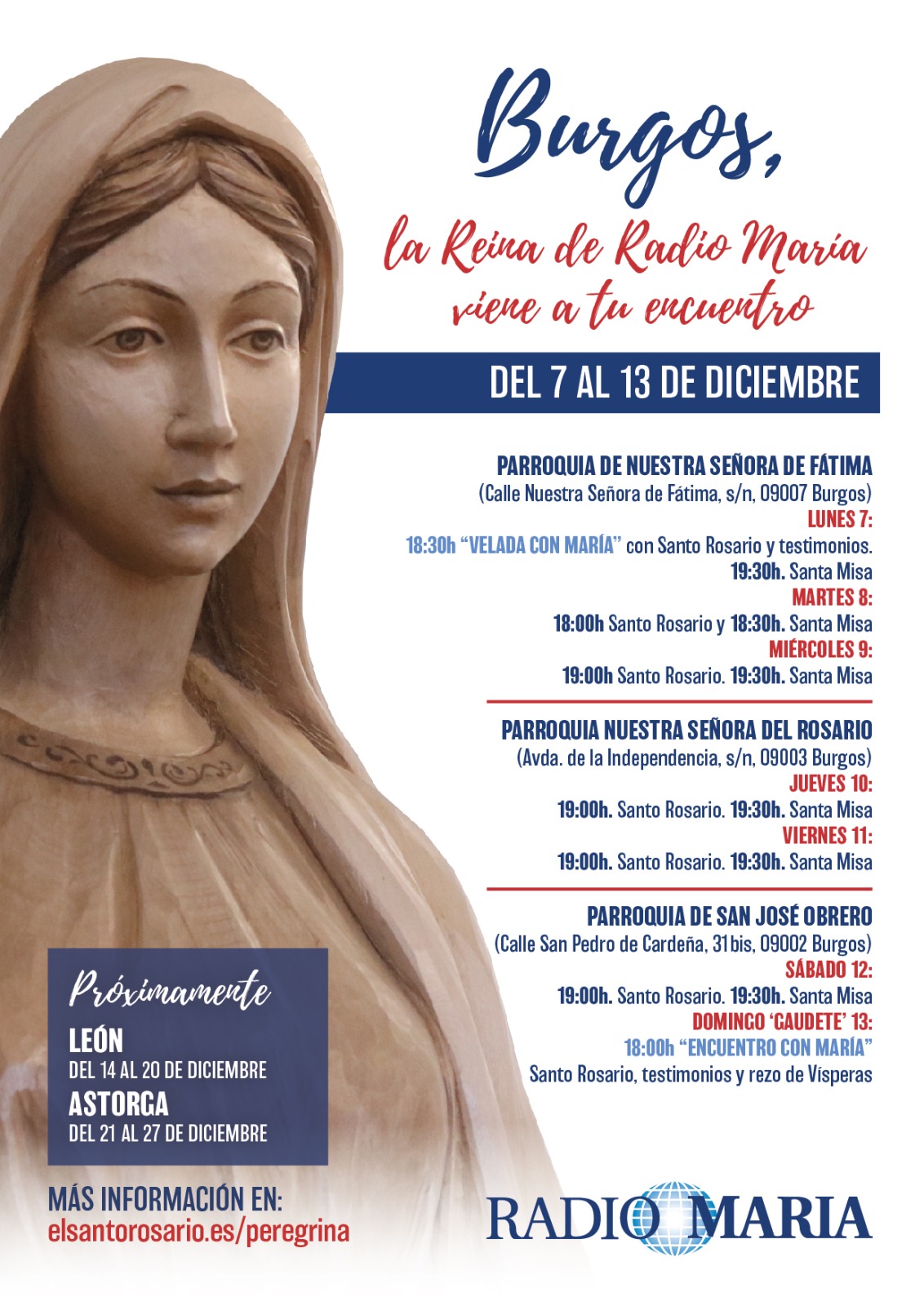 La «Reina de Radio María» visita Burgos 2 reina de radio maria burgos