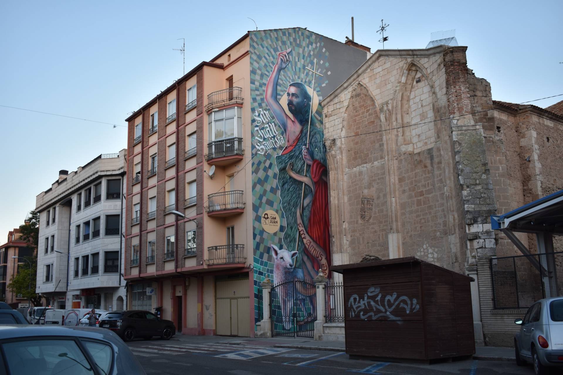 La parroquia de San Juan de la Vera Cruz de Aranda inaugura un mural de 19 metros de altura 7 san juan bautista aranda de duero