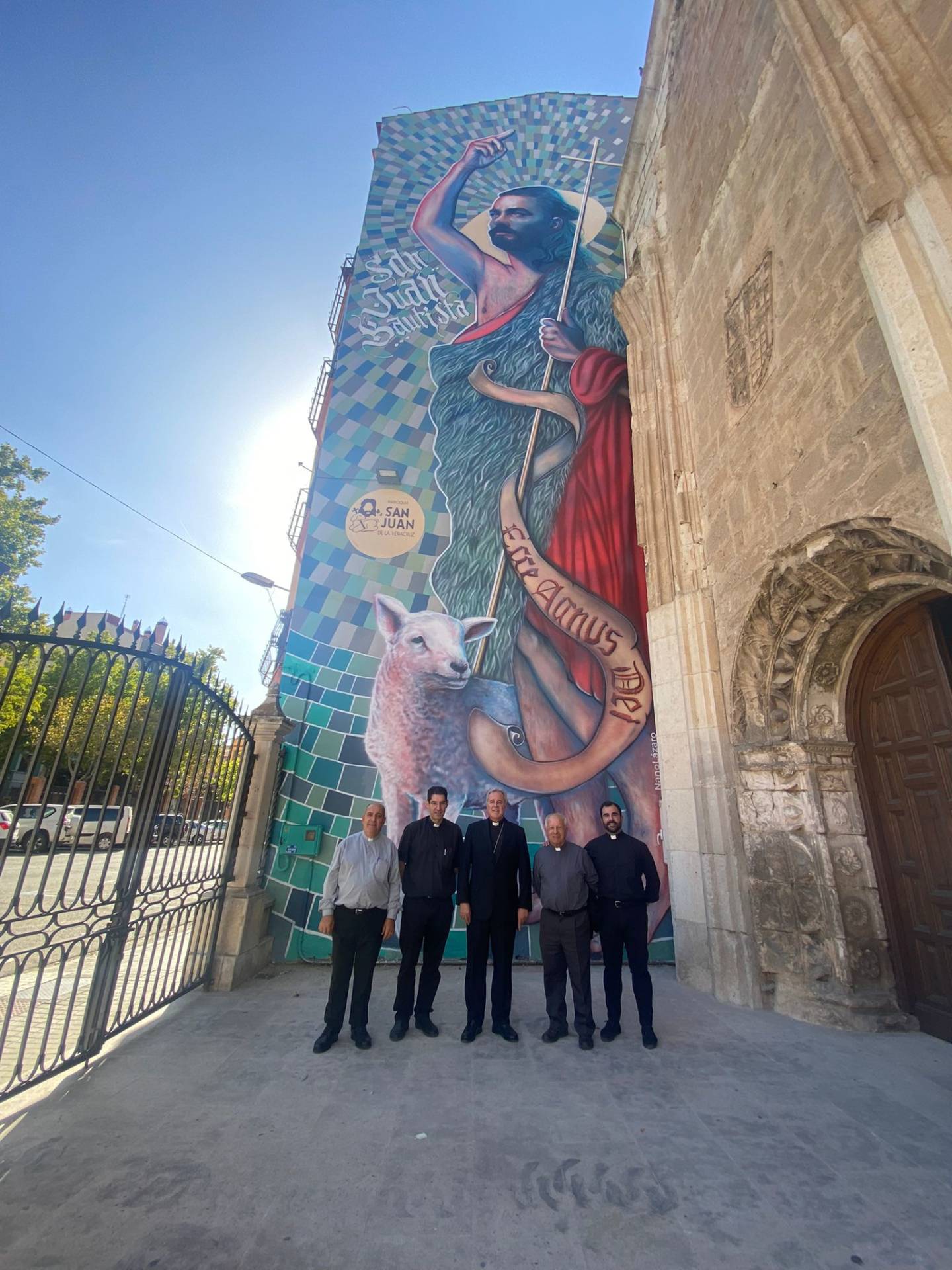 La parroquia de San Juan de la Vera Cruz de Aranda inaugura un mural de 19 metros de altura 8 san juan bautista aranda de duero