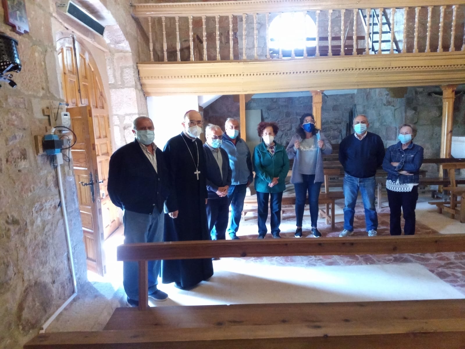 El arzobispo realiza la visita pastoral en el entorno de San Millán de Lara 2 san millan de lara 1