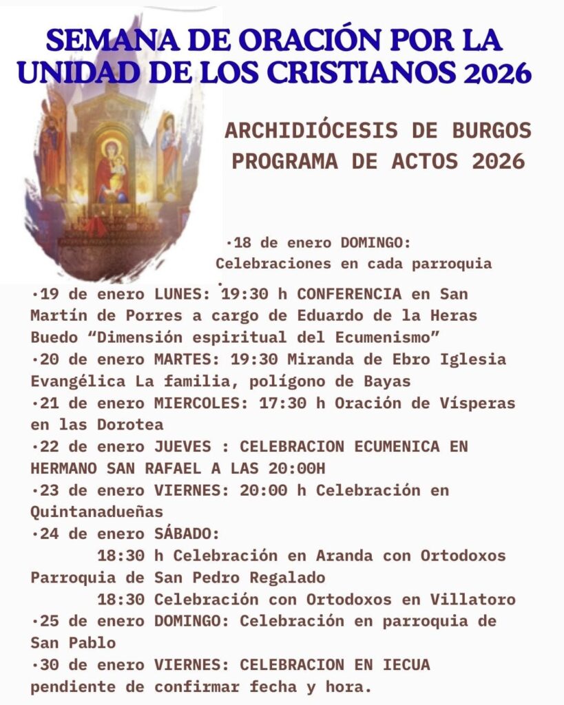Comienza la Semana de Oración por la Unidad de los Cristianos 2 semana oracion unidad cristianos 2026