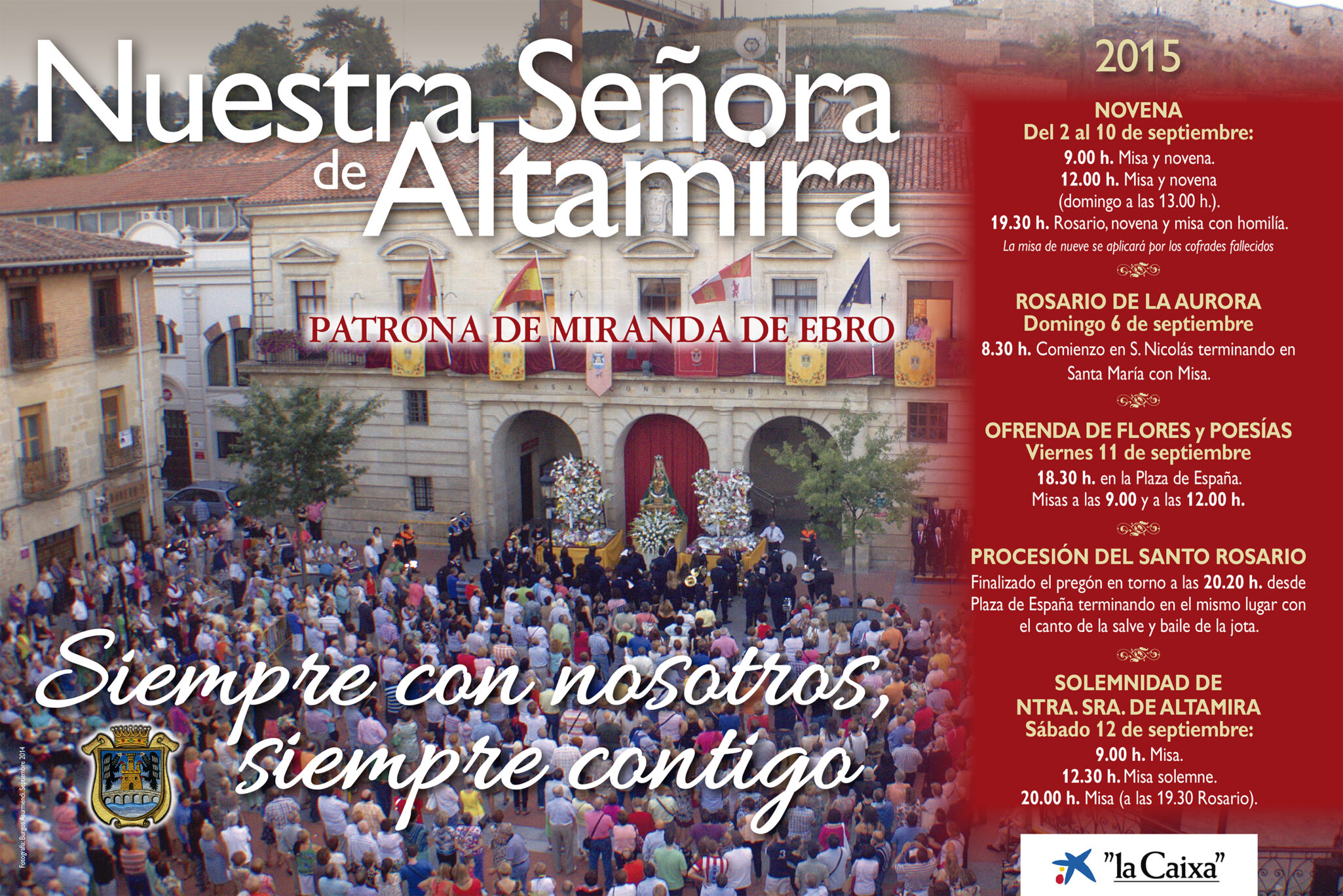 Miranda celebra sus fiestas colaborando con Cáritas 1 virgen altamira miranda